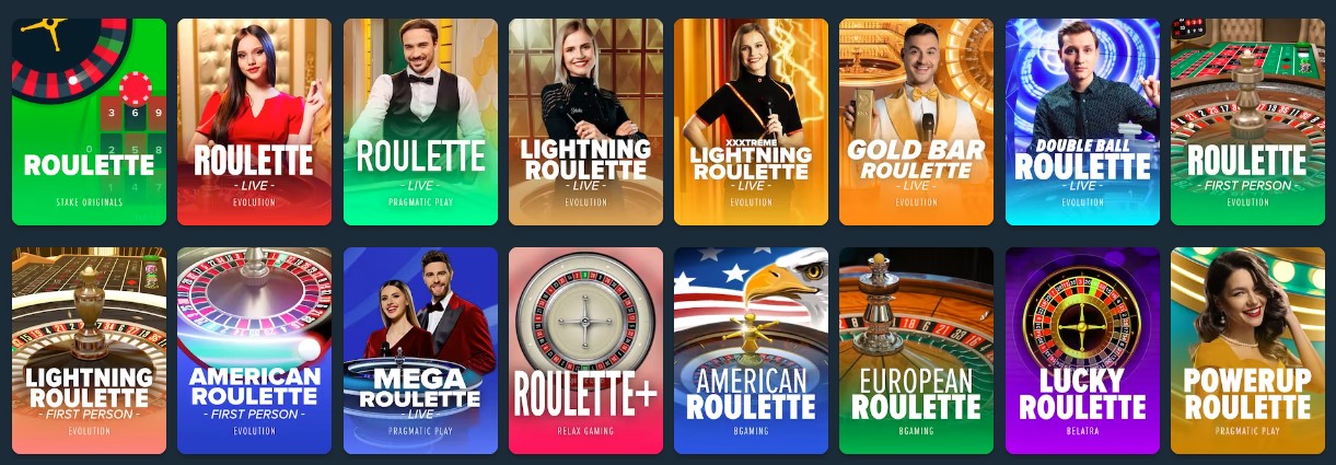 Stake.com Roulette Games