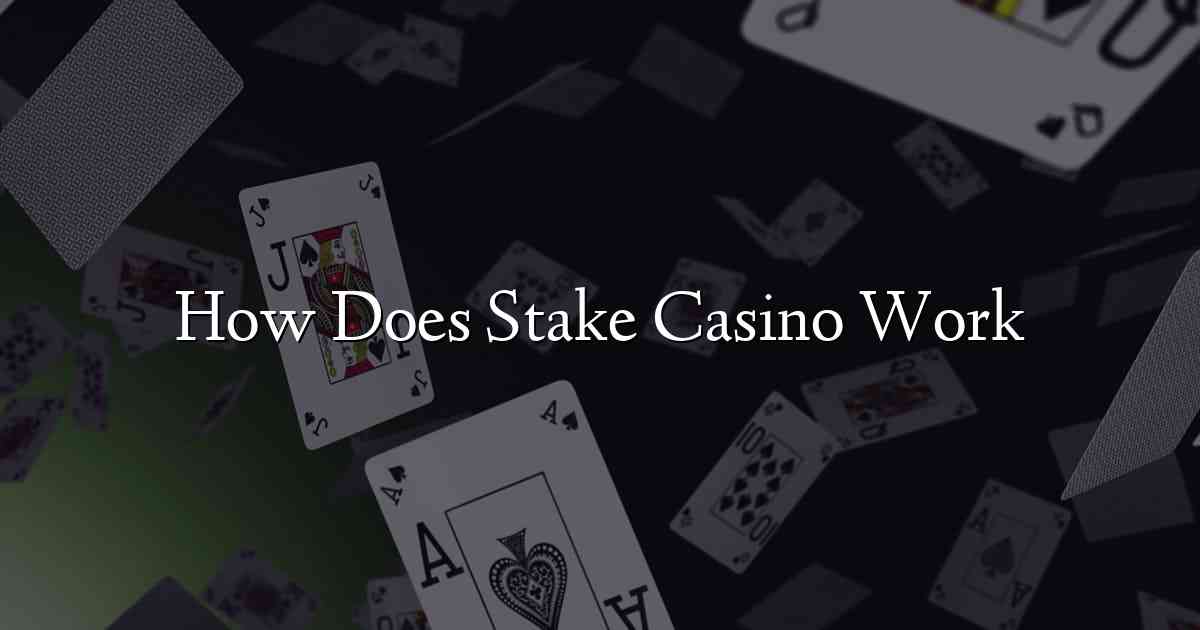 How Does Stake Casino Work