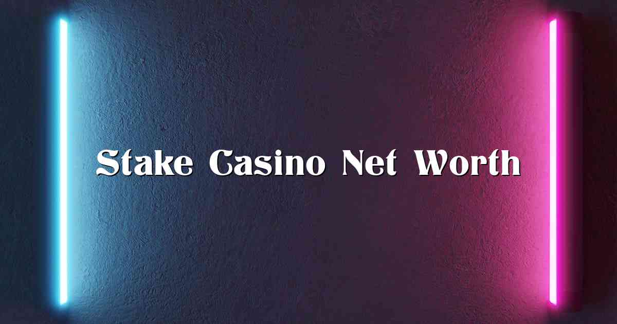 Stake Casino Net Worth