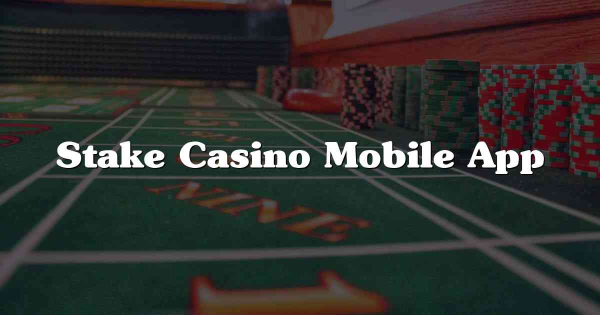Stake Casino Mobile App
